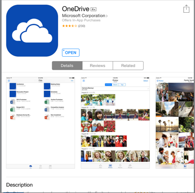 Onedrive for business app download